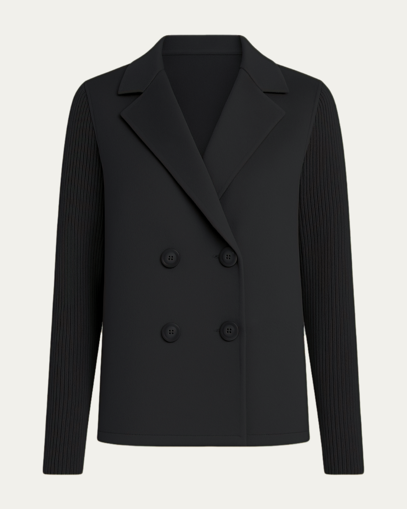 Elodie™ | Blazer Élégant à Manches Tricotées