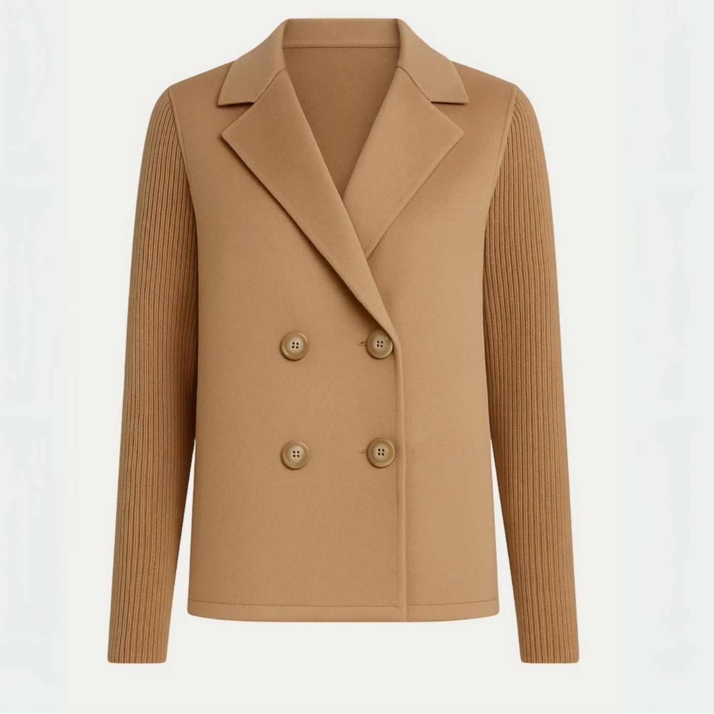 Elodie™ | Blazer Élégant à Manches Tricotées